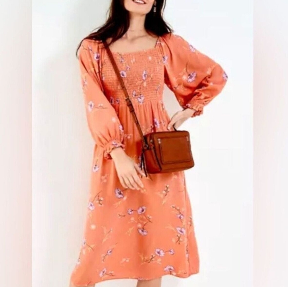 Floral Orange Dress - Picture 5 of 5